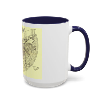 World Map - Ruysch (1508) (Map) Accent Coffee Mug
