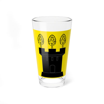CHE Laupen ZH Flag (Switzerland) Pint Glass 16oz