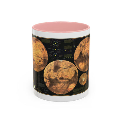 Space - MARS The Red Planet (1973) (Map) Accent Coffee Mug