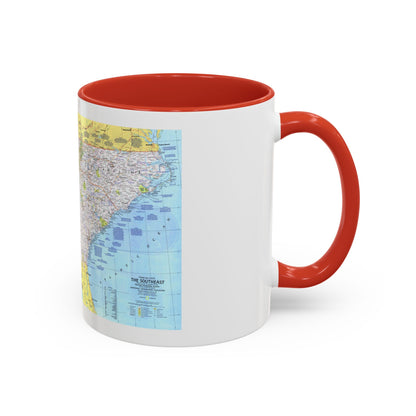 USA - Southeast 1 (1975) (Map) Accent Coffee Mug