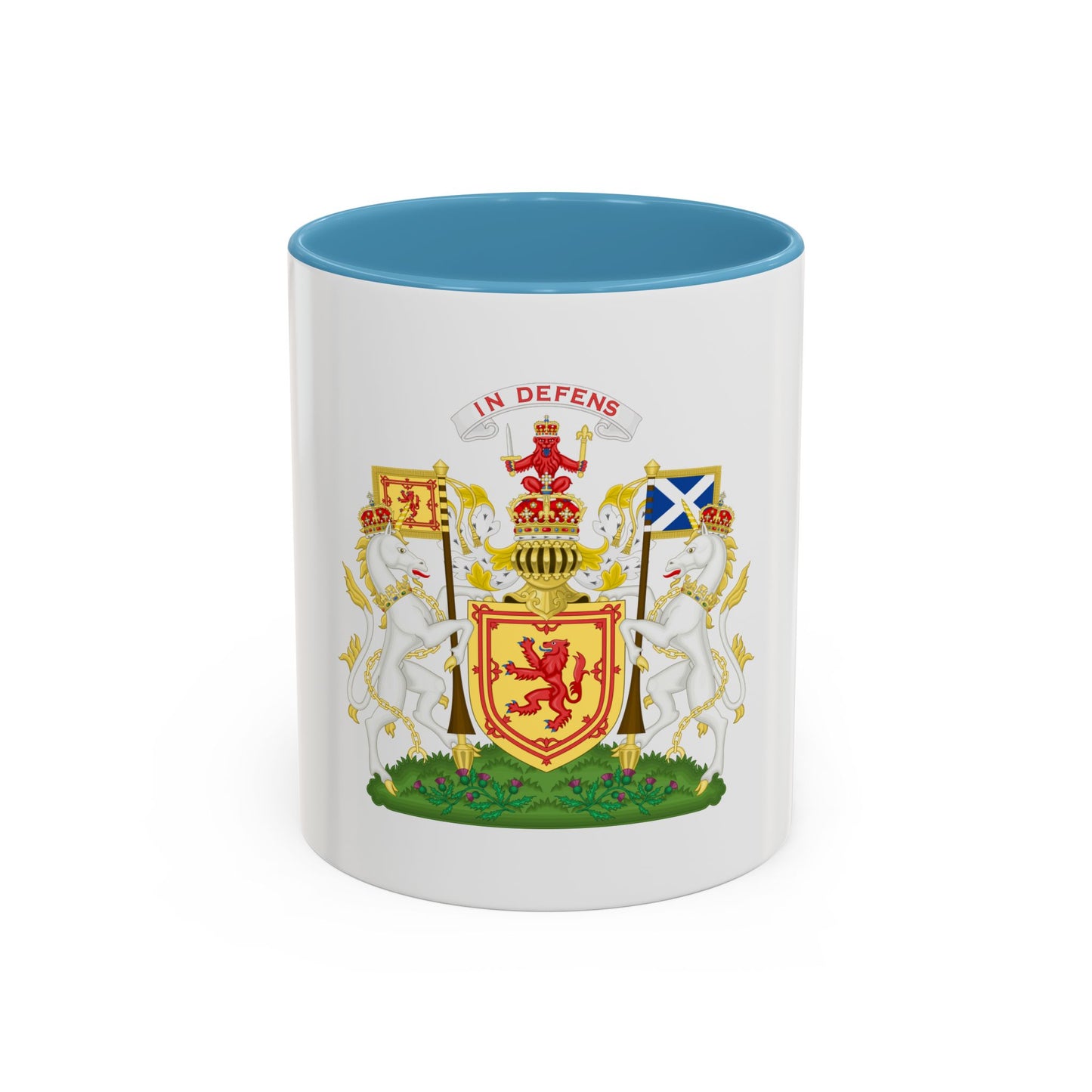 Royal Coat of Arms of the Kingdom of Scotland - Accent Coffee Mug