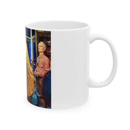 Crime Fiction in Saturday Evening Post - White Coffee Mug-Go Mug Yourself