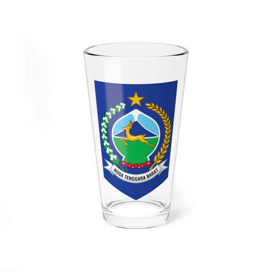 Coat of arms of West Nusa Tenggara (Indonesia) (Coat of Arms) Pint Glass 16oz