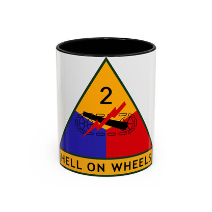 2nd Armored Division (U.S. Army) Accent Coffee Mug