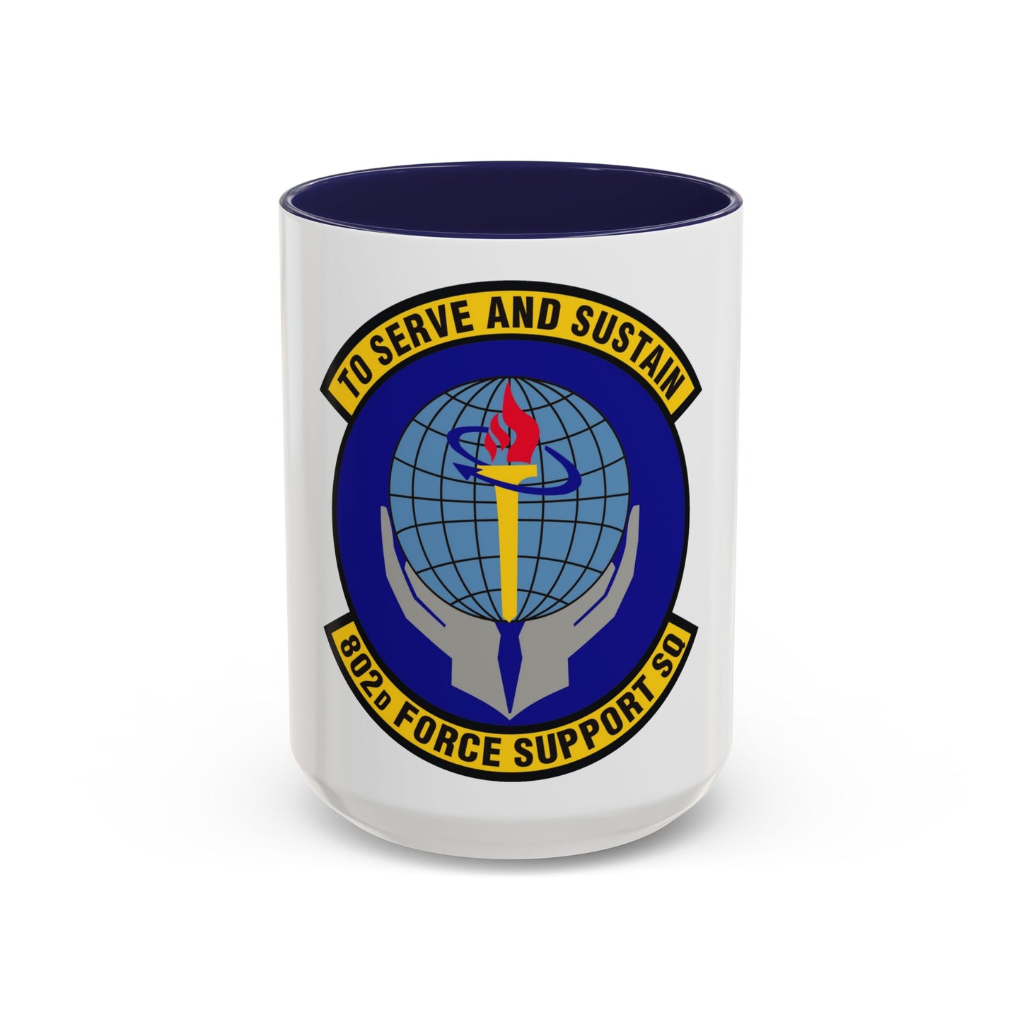 802d Force Support Squadron (U.S. Air Force) Accent Coffee Mug
