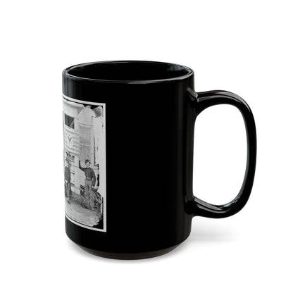 Stevensburg, Va.  Gen. Judson Kilpatrick, 3d Division, Cavalry Corps, With Ladies And Staff Members On The Porch Of Headquarters (U.S. Civil War) Black Coffee Mug