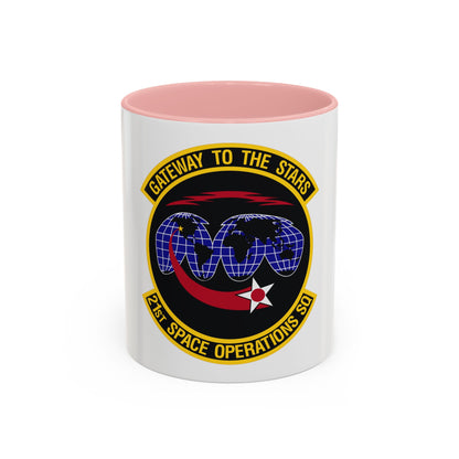 21st Space Operations Squadron (U.S. Air Force) Accent Coffee Mug