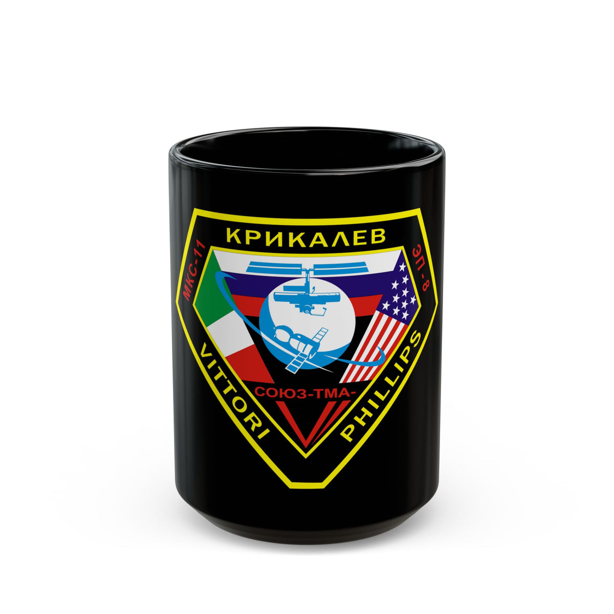 Soyuz TMA-6 (Soyuz Programme) Black Coffee Mug