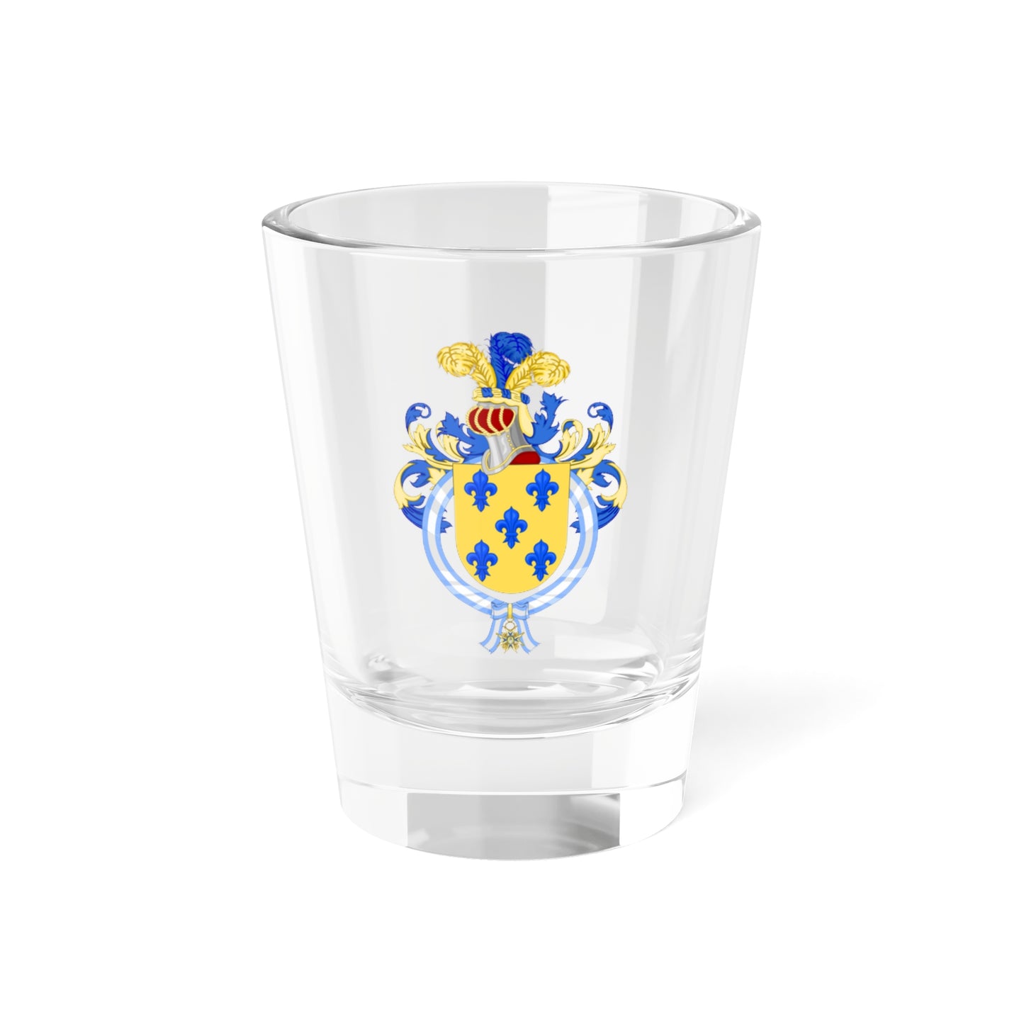 Coat of Arms of Juan Vicente Gómez Order of Charles III (Portugal) (Coat of Arms) Shot Glass 1.5oz