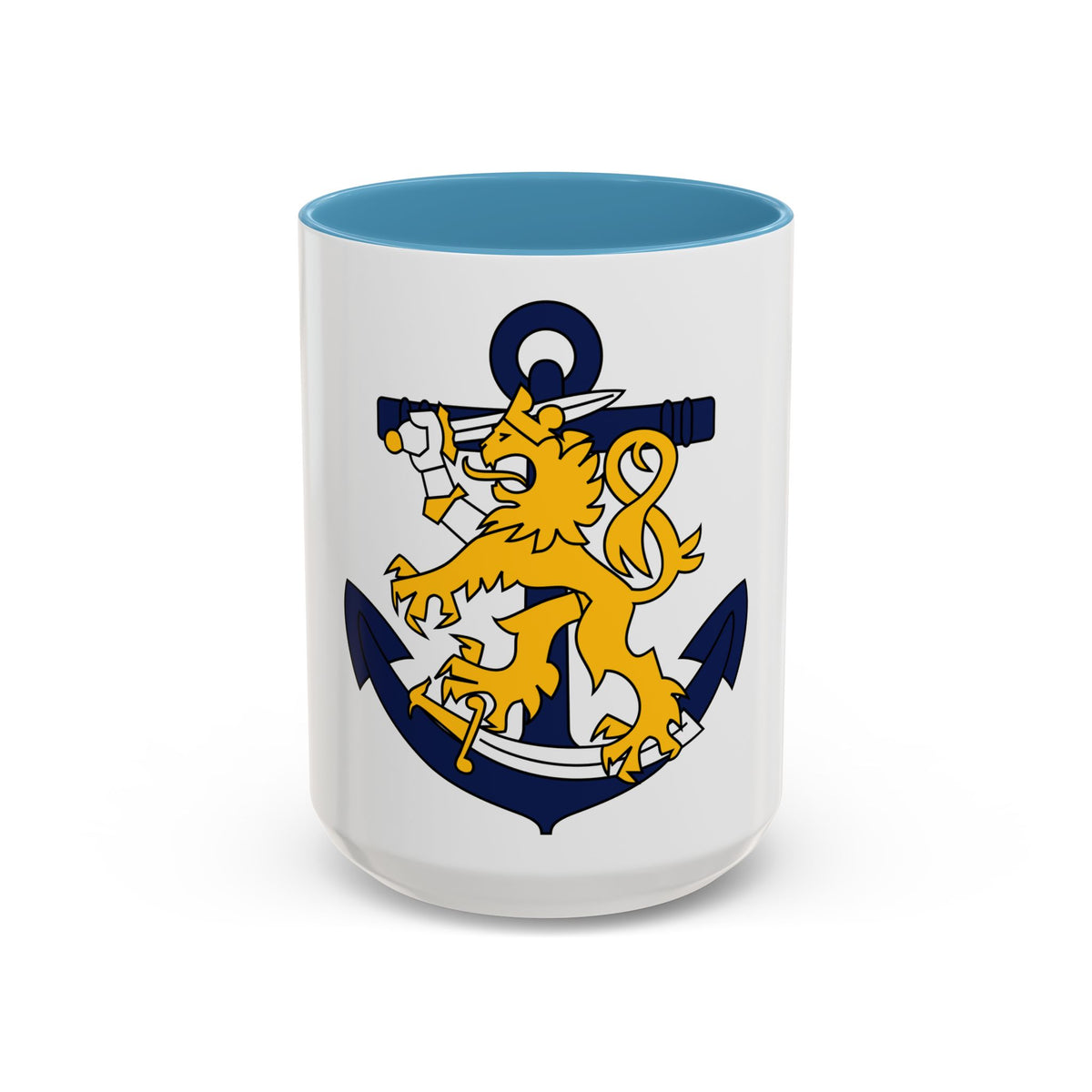 Coat of Arms of Finnish Navy - Accent Coffee Mug
