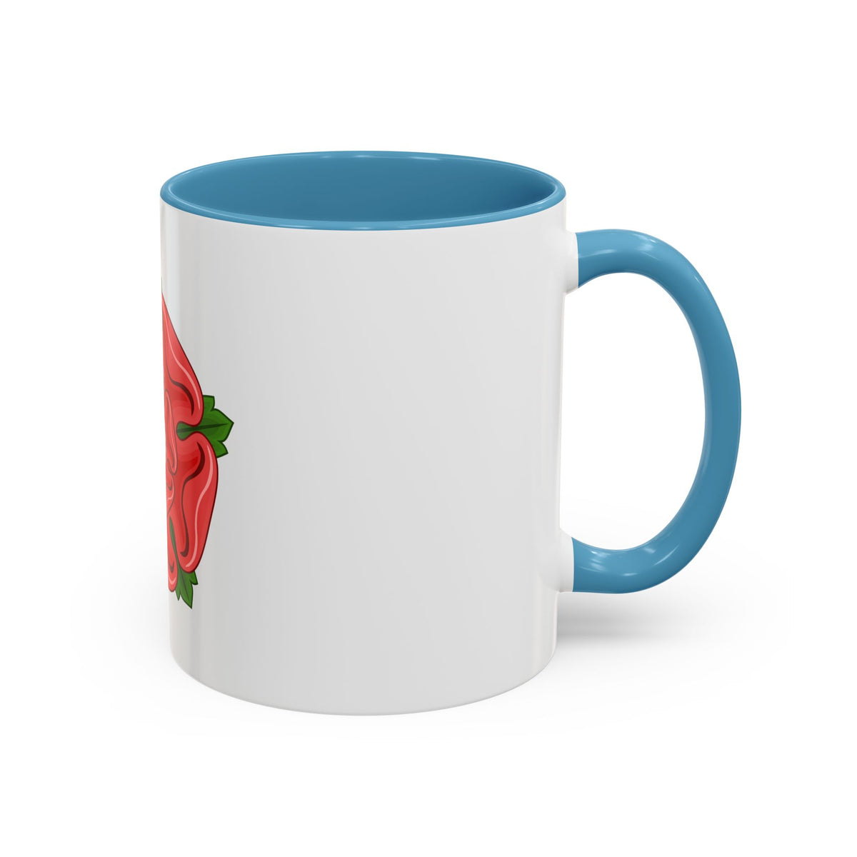Red Rose Badge of Lancaster - Accent Coffee Mug