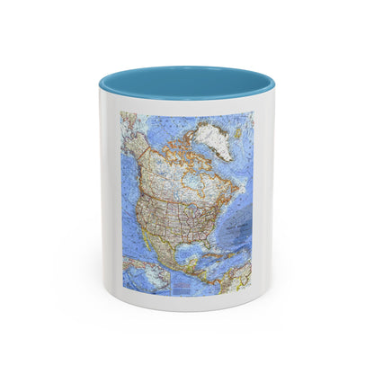 North America (1964) (Map) Accent Coffee Mug