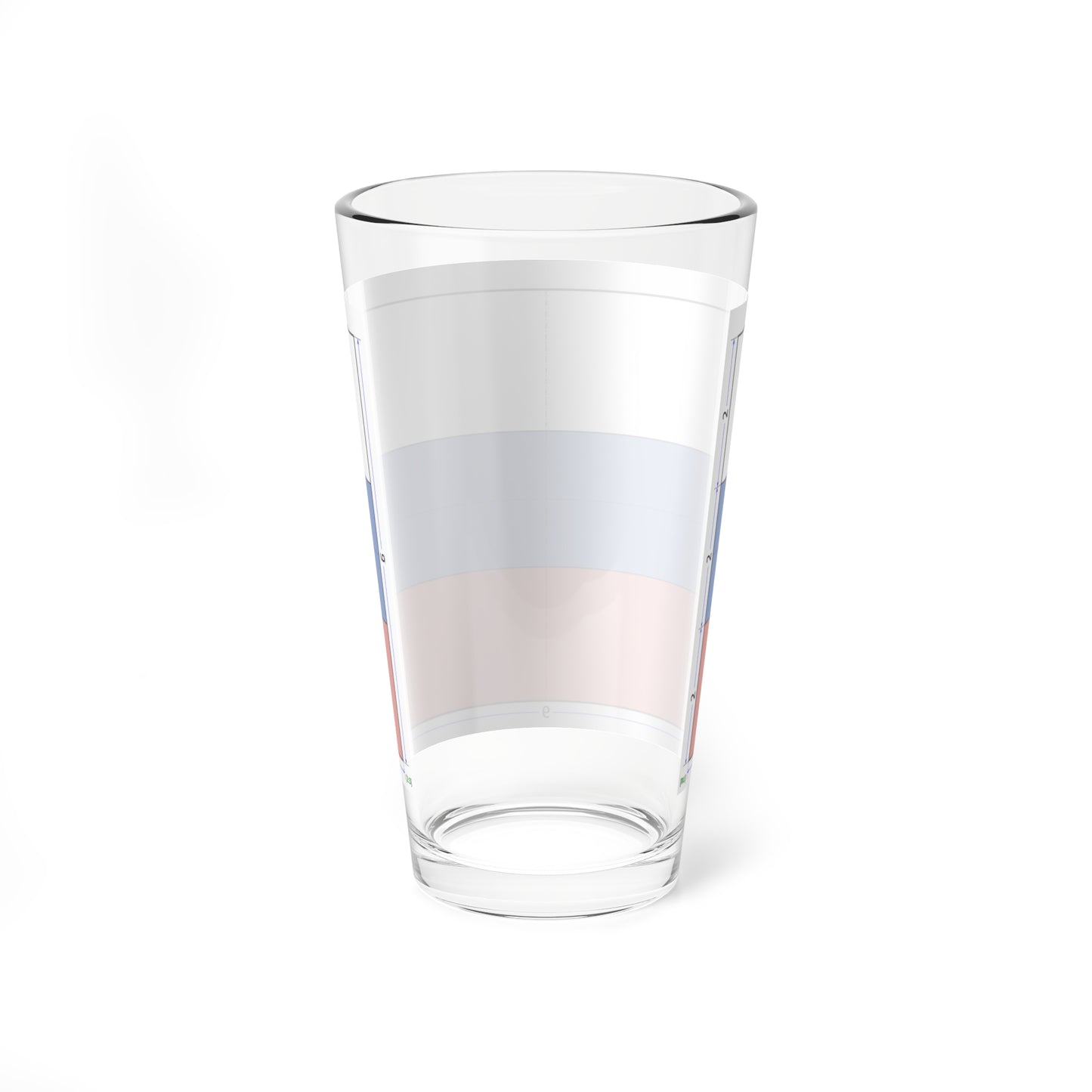 Flag of Russia construction sheet (Russia) Pint Glass 16oz