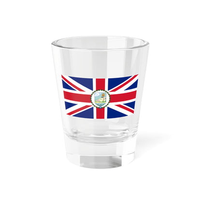 Flag of the Governor of Antigua and Barbuda 1956-1967 (Antigua and Barbuda) (Coat of Arms) Shot Glass 1.5oz