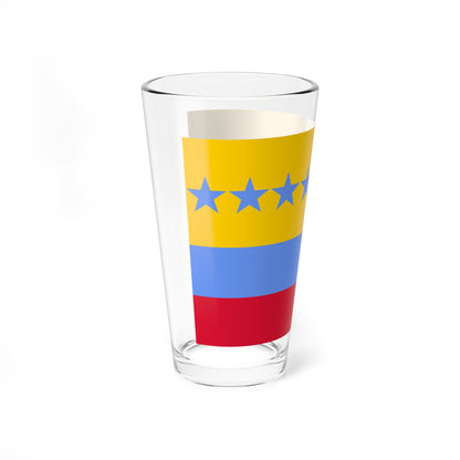 Bandera de la Tercera Republica de Venezuela 1817-1819 (Venezuela) Pint Glass 16oz