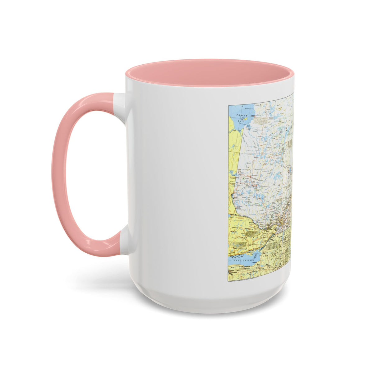Canada - Quebec 1 (1991) (Map) Accent Coffee Mug