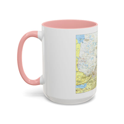 Canada - Quebec 1 (1991) (Map) Accent Coffee Mug