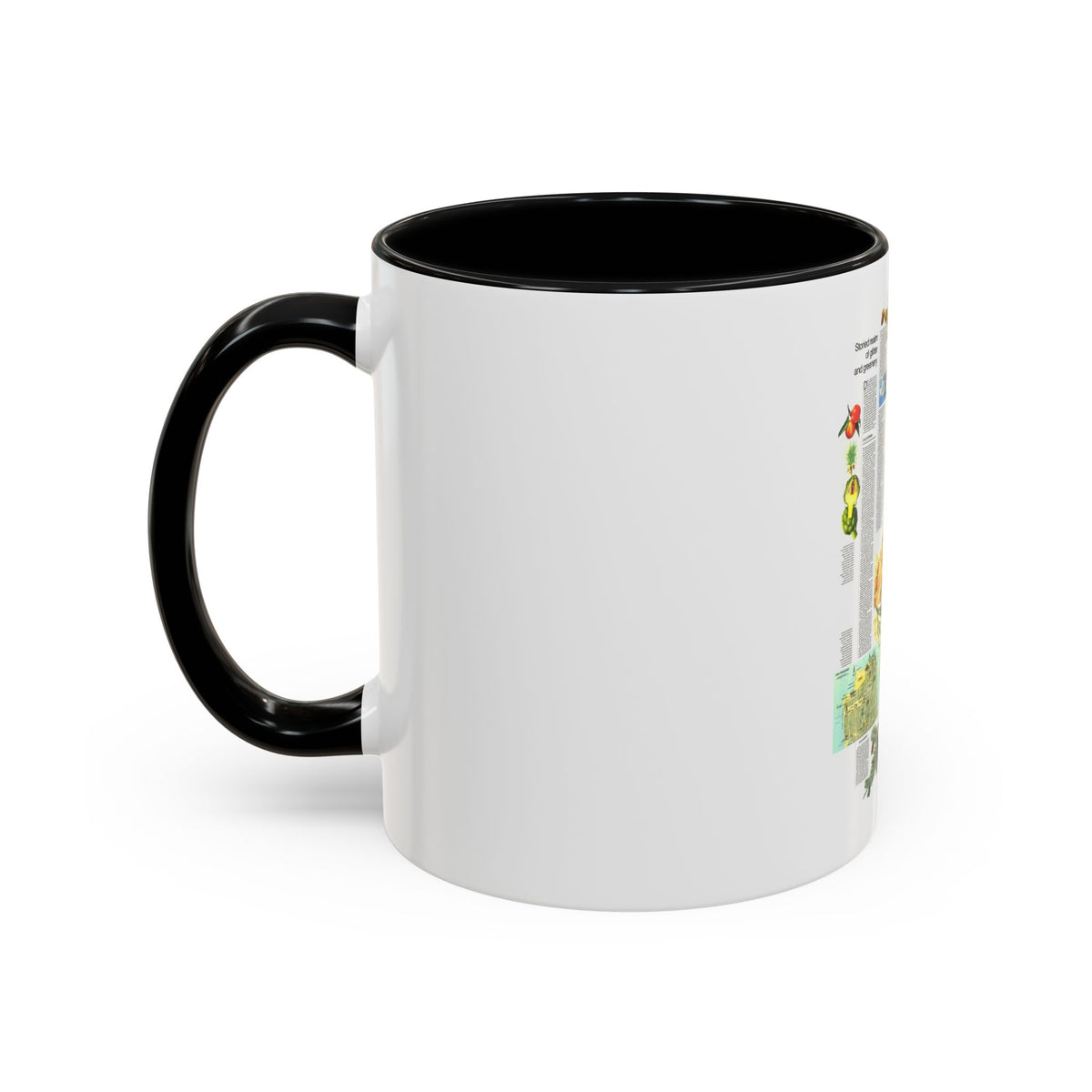 USA - California and Nevada 2 (1974) (Map) Accent Coffee Mug