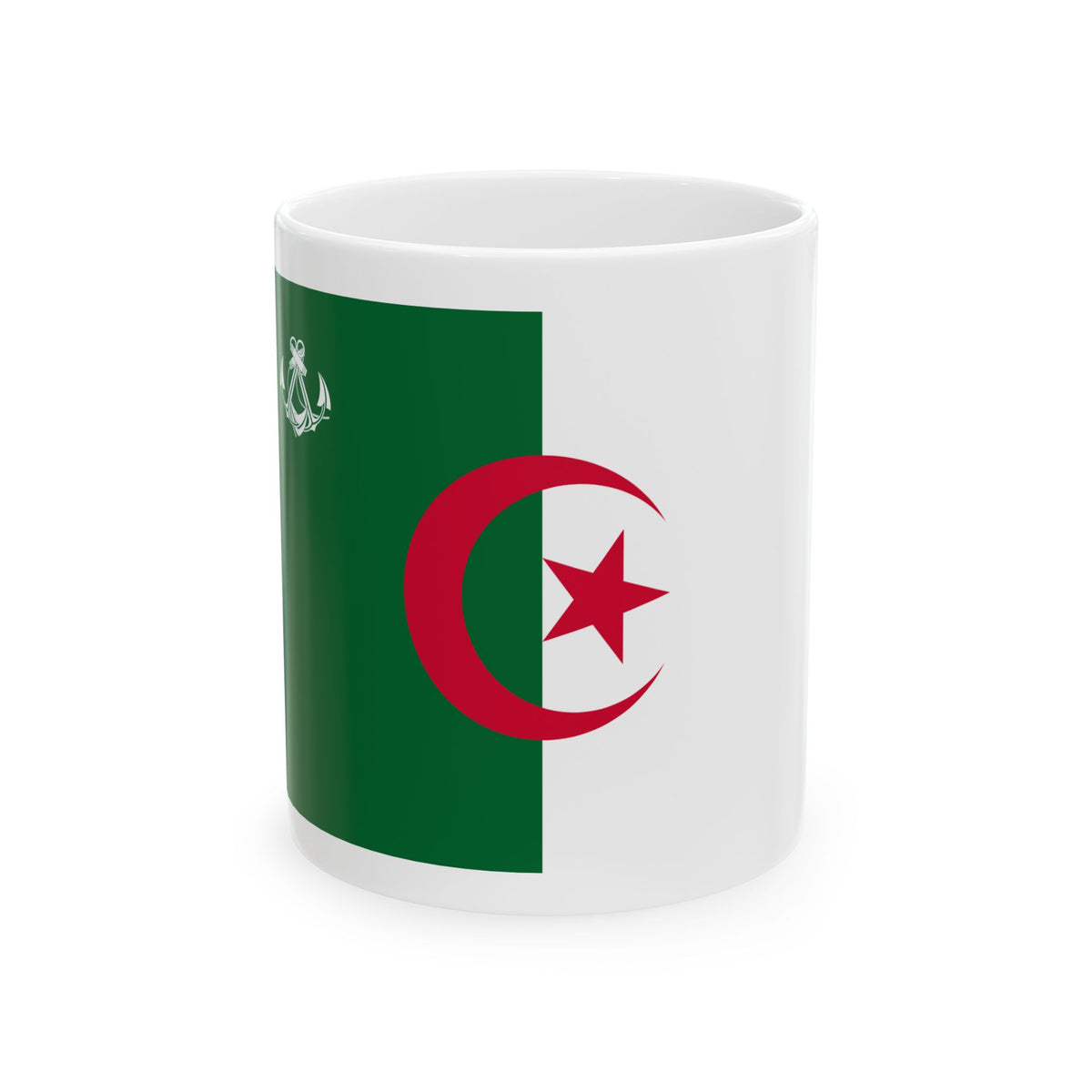 Naval Ensign of Algeria - White Coffee Mug