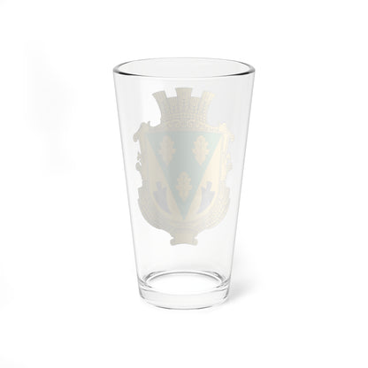 Coat of arms of Volodymyrivka Vinnytsia Raion (Ukraine) (Coat of Arms) Pint Glass 16oz