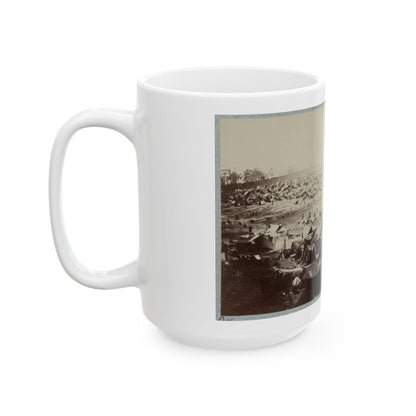 Andersonville Prison, Ga., August 17, 1864. North-West View Of Stockade (U.S. Civil War) White Coffee Mug