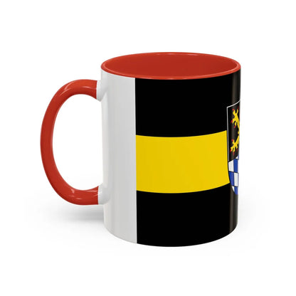 Flag of Amberg Germany - Accent Coffee Mug-Go Mug Yourself