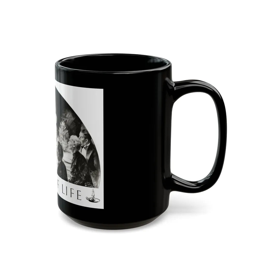 Candle Of Life, Woman's World, December 1936 - Black Coffee Mug-Go Mug Yourself