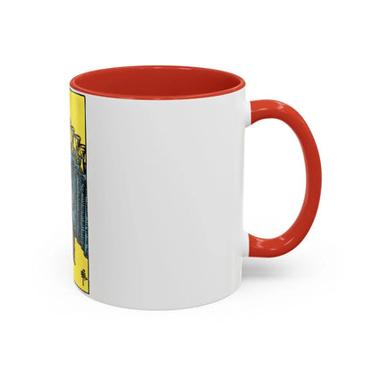 The 9 of Cups (Tarot Card) Accent Coffee Mug-Go Mug Yourself