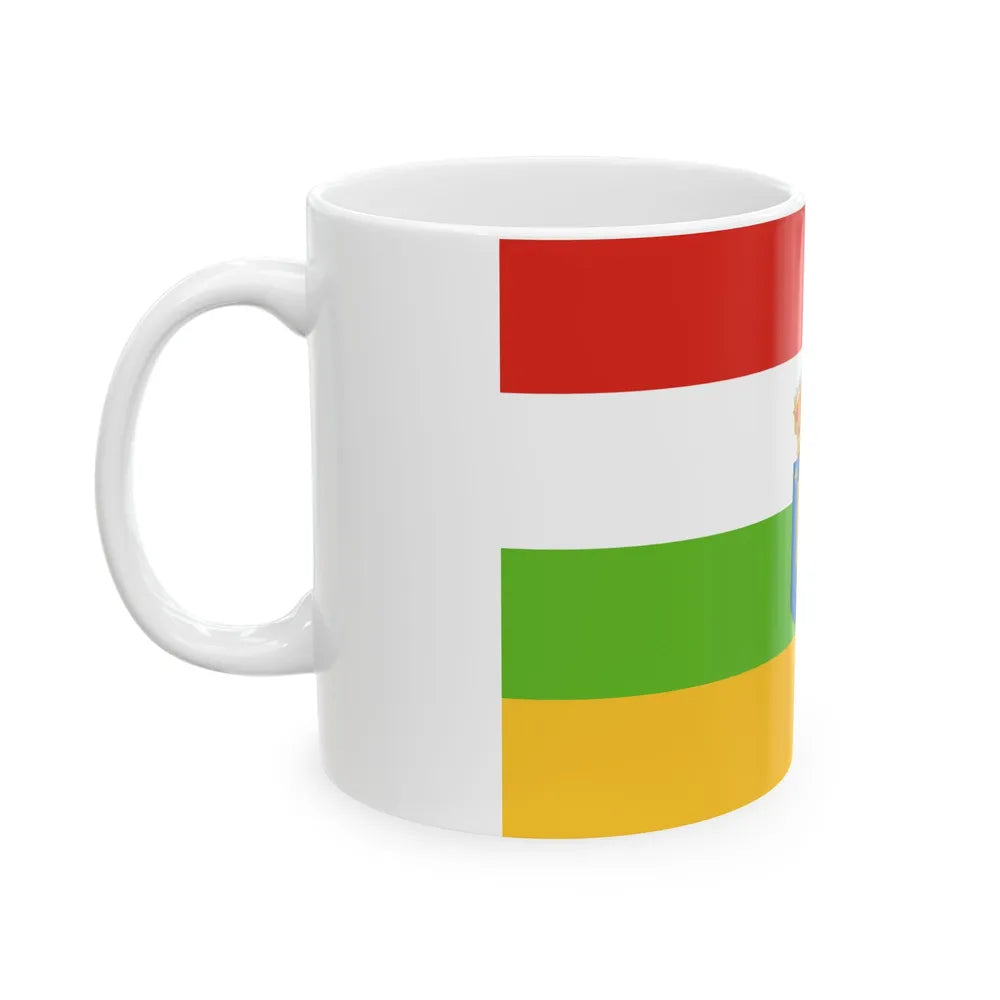 Flag of La Rioja Spain - White Coffee Mug-Go Mug Yourself