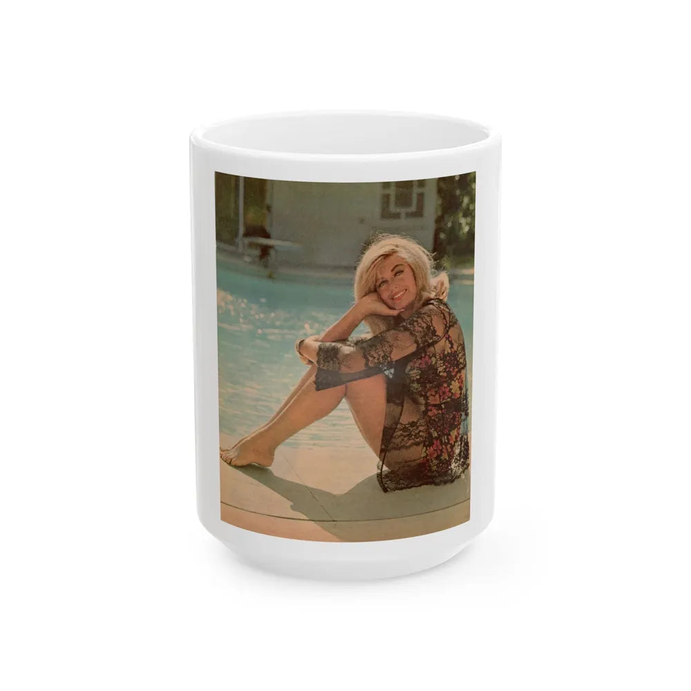 Dorothy Malone #197 (Vintage Female Icon) White Coffee Mug-15oz-Go Mug Yourself