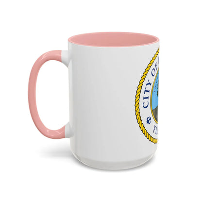 Seal of Bradenton Florida - Accent Coffee Mug-Go Mug Yourself