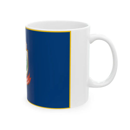 Flag of City of Makassar Indonesia - White Coffee Mug-Go Mug Yourself