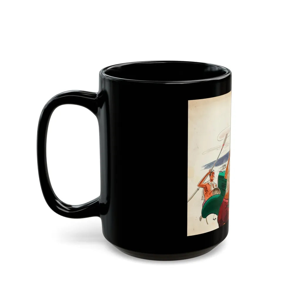 French Without a Struggle, Collier's National Weekly illustration - Black Coffee Mug-Go Mug Yourself