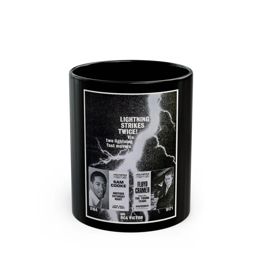 Sam Cooke 1963 (Music Poster) Black Coffee Mug-11oz-Go Mug Yourself