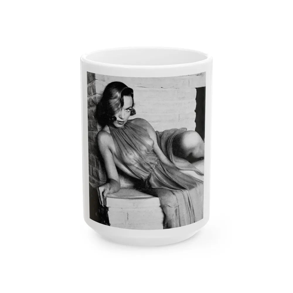 Dawn Richard #17 - See through top (Vintage Female Icon) White Coffee Mug-15oz-Go Mug Yourself