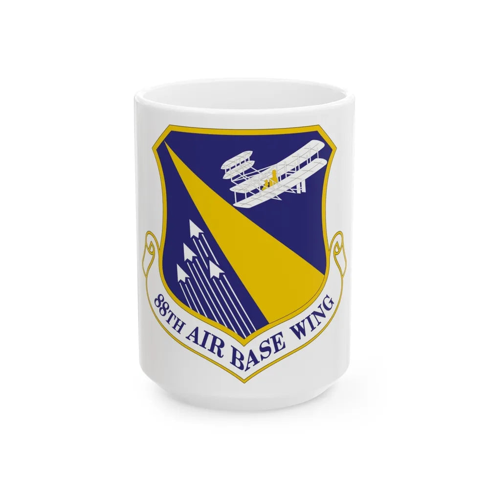 88th Air Base Wing (U.S. Air Force) White Coffee Mug-15oz-Go Mug Yourself