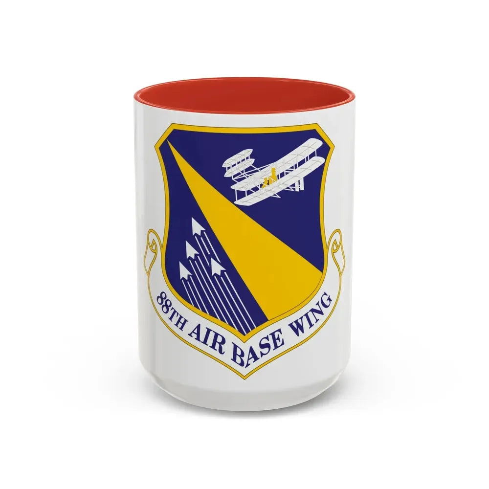 88th Air Base Wing (U.S. Air Force) Accent Coffee Mug 15oz Red - Go Mug Yourself