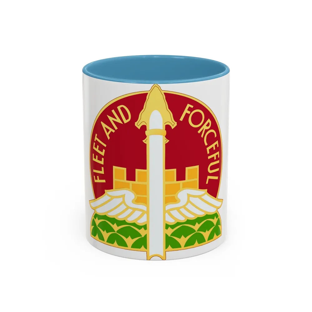 88th Artillery Group (U.S. Army) Accent Coffee Mug-11oz-Light Blue-Go Mug Yourself