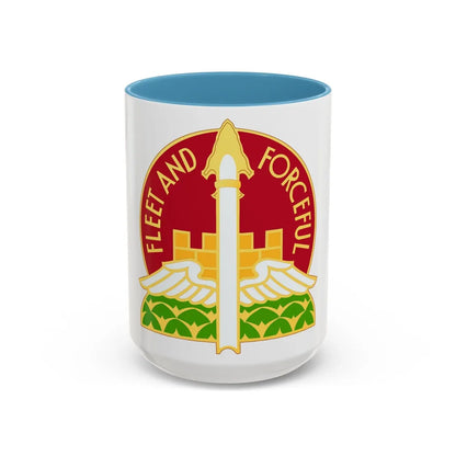 88th Artillery Group (U.S. Army) Accent Coffee Mug-15oz-Light Blue-Go Mug Yourself