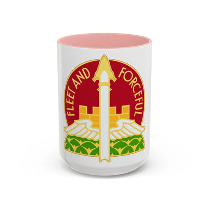 88th Artillery Group (U.S. Army) Accent Coffee Mug-15oz-Pink-Go Mug Yourself