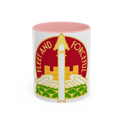 88th Artillery Group (U.S. Army) Accent Coffee Mug 11oz Pink - Go Mug Yourself