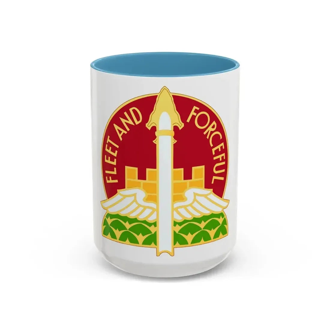 88th Artillery Group (U.S. Army) Accent Coffee Mug 15oz Light Blue - Go Mug Yourself