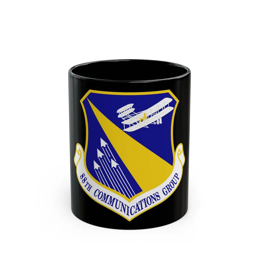 88th Communications Group (U.S. Air Force) Black Coffee Mug-11oz-Go Mug Yourself