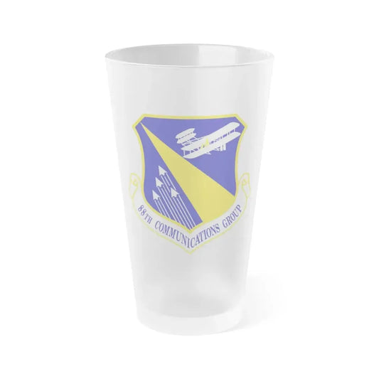 88th Communications Group (U.S. Air Force) Frosted Pint Glass 16oz Default Title - Go Mug Yourself