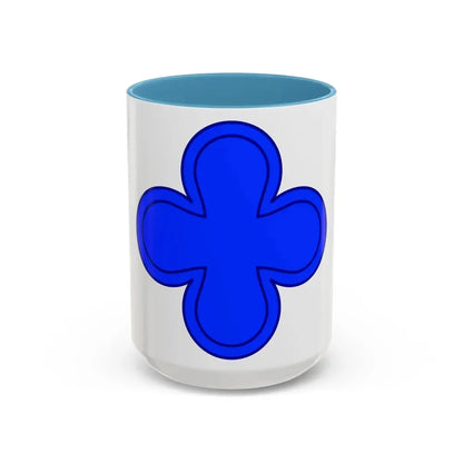 88th Infantry Division SSI (U.S. Army) Accent Coffee Mug 15oz Light Blue - Go Mug Yourself