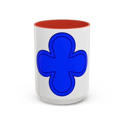 88th Infantry Division SSI (U.S. Army) Accent Coffee Mug 15oz Red - Go Mug Yourself