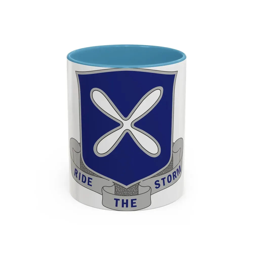 88th Infantry Regiment 2 (U.S. Army) Accent Coffee Mug 11oz Light Blue - Go Mug Yourself