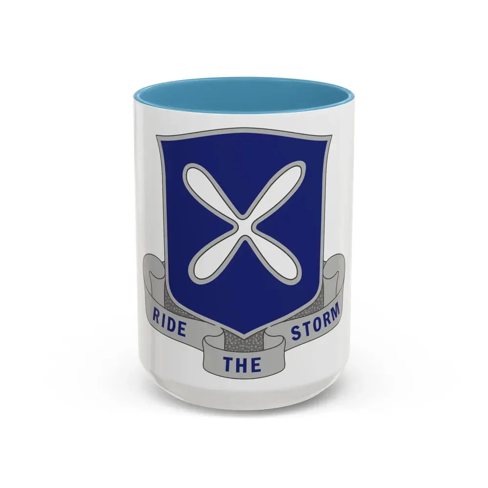 88th Infantry Regiment 2 (U.S. Army) Accent Coffee Mug 15oz Light Blue - Go Mug Yourself