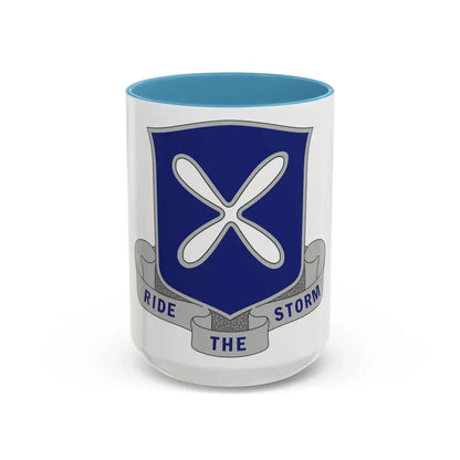 88th Infantry Regiment 2 (U.S. Army) Accent Coffee Mug 15oz Light Blue - Go Mug Yourself