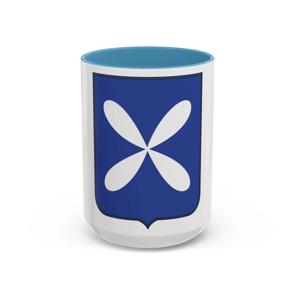88th Infantry Regiment (U.S. Army) Accent Coffee Mug-15oz-Light Blue-Go Mug Yourself